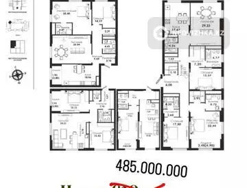 11-комнатная квартира, этаж 4 из 22, 420 м²
