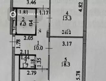 3-комнатная квартира, этаж 9 из 22, 72 м²