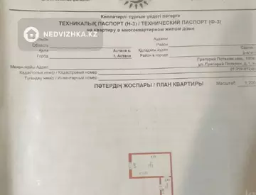 1-комнатная квартира, этаж 3 из 5, 19 м²