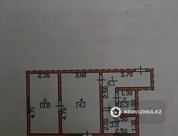 2-комнатная квартира, этаж 2 из 2, 38 м²