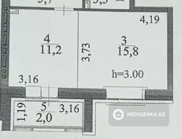 1-комнатная квартира, этаж 7 из 12, 38 м²