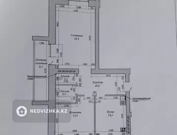 2-комнатная квартира, этаж 6 из 9, 83 м²