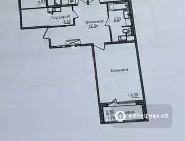 2-комнатная квартира, этаж 7 из 7, 82 м²