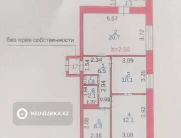 3-комнатная квартира, этаж 3 из 9, 59 м²