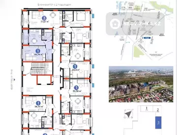 1-комнатная квартира, этаж 3 из 9, 39 м²