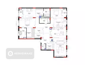 6-комнатная квартира, этаж 3 из 7, 214 м²