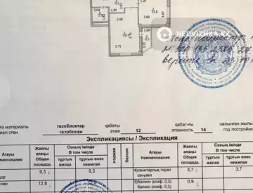 1-комнатная квартира, этаж 12 из 14, 47 м²