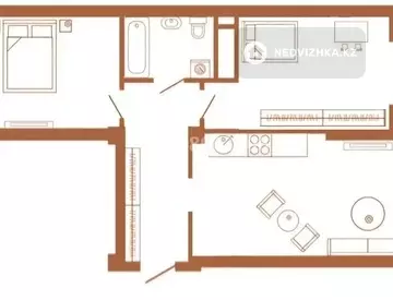 3-комнатная квартира, этаж 6 из 20, 62 м²