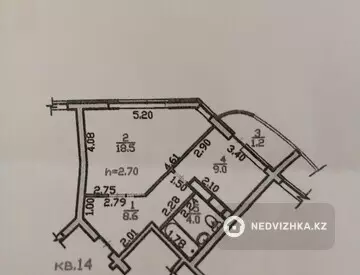 1-комнатная квартира, этаж 4 из 12, 41 м²