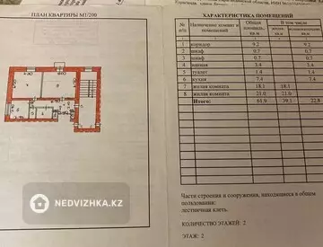 2-комнатная квартира, этаж 2 из 2, 62 м²
