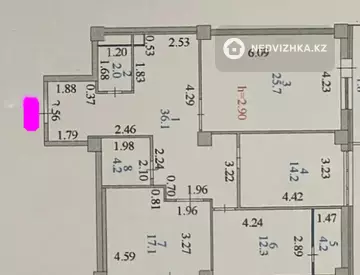 3-комнатная квартира, этаж 16 из 23, 120 м²