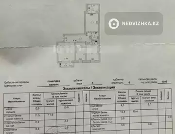 3-комнатная квартира, этаж 5 из 6, 64 м²