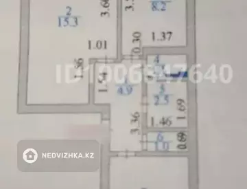 2-комнатная квартира, этаж 1 из 5, 48 м²