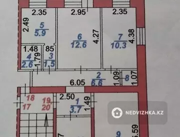 4-комнатная квартира, этаж 2 из 3, 74 м²