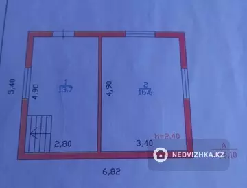 2-комнатный дом, 8.2 соток, 48 м²