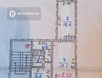 2-комнатная квартира, этаж 4 из 5, 43 м²