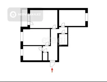 3-комнатная квартира, этаж 10 из 19, 70 м²