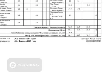 3-комнатная квартира, этаж 6 из 9, 80 м²