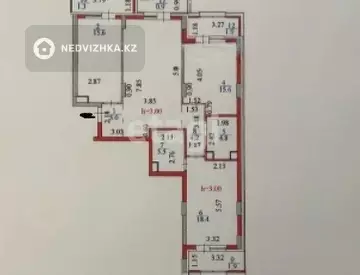 3-комнатная квартира, этаж 9 из 14, 110 м²