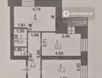 3-комнатная квартира, этаж 1 из 9, 69 м²