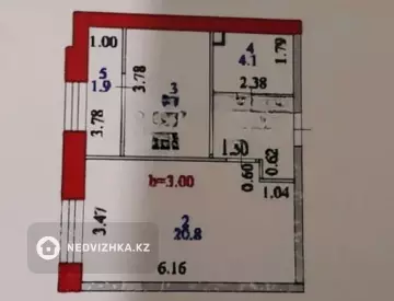 2-комнатная квартира, этаж 4 из 16, 66 м²
