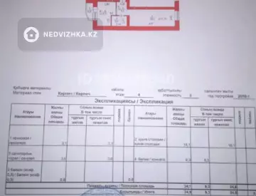1-комнатная квартира, этаж 4 из 5, 35 м²