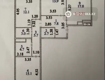 3-комнатная квартира, этаж 8 из 9, 85 м²