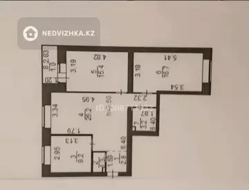 3-комнатная квартира, этаж 9 из 10, 76 м²