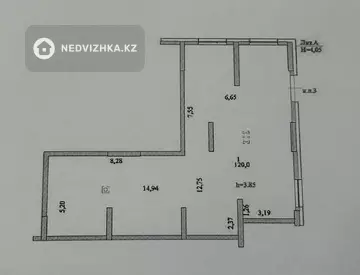 Офисное помещение, этаж 1 из 16, в жилом доме, 120 м²
