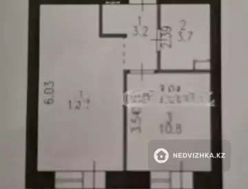 1-комнатная квартира, этаж 5 из 9, 38 м²