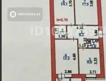 3-комнатная квартира, этаж 5 из 10, 70 м²