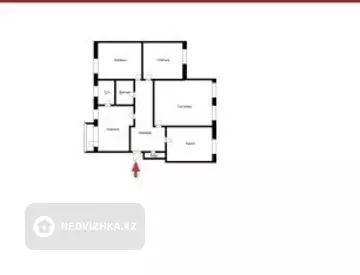 4-комнатная квартира, этаж 3 из 5, 200 м²