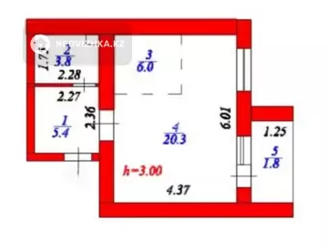 1-комнатная квартира, этаж 7 из 10, 37 м²