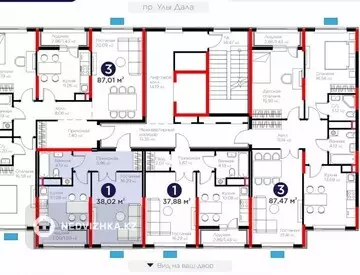 1-комнатная квартира, этаж 9 из 10, 38 м²