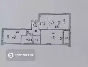 3-комнатная квартира, этаж 2 из 16, 67 м²