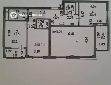 3-комнатная квартира, этаж 5 из 9, 94 м²