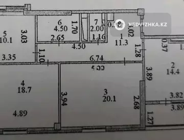 3-комнатная квартира, этаж 5 из 16, 84 м²