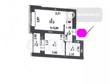 1-комнатная квартира, этаж 1 из 9, 34 м²