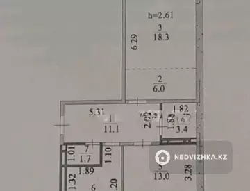 3-комнатная квартира, этаж 5 из 9, 67 м²