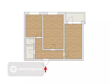 2-комнатная квартира, этаж 8 из 9, 52 м²