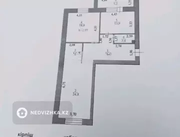 3-комнатная квартира, этаж 9 из 10, 77 м²