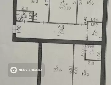 4-комнатная квартира, этаж 2 из 12, 132 м²