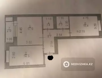 2-комнатная квартира, этаж 2 из 9, 65 м²