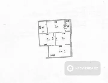 2-комнатная квартира, этаж 6 из 18, 65 м²