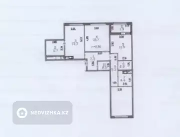 3-комнатная квартира, этаж 7 из 9, 89 м²