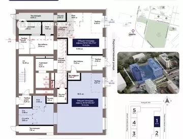 Офис, этаж 1, 90 м²