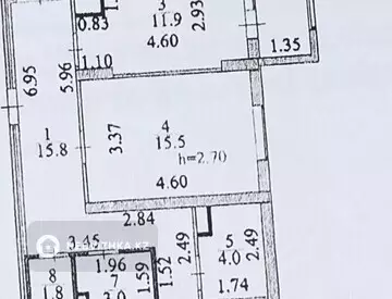 3-комнатная квартира, этаж 3 из 21, 96 м²