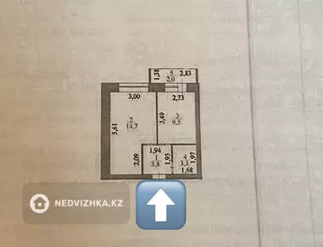 1-комнатная квартира, этаж 1 из 5, 33 м²
