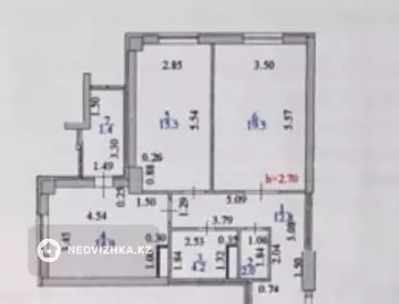 2-комнатная квартира, этаж 7 из 14, 71 м²
