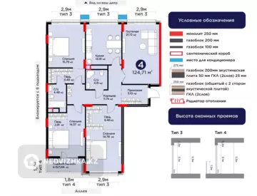 4-комнатная квартира, этаж 8 из 8, 125 м²